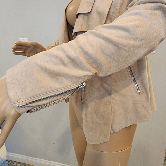 Carmen faux suede waterfall open front cardigan jacket - Picture 14 of 17